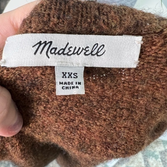 Madewell Womens Brown Kent Cardigan Cozy Yarn Long Cardigan Size XXS - Picture 10 of 10